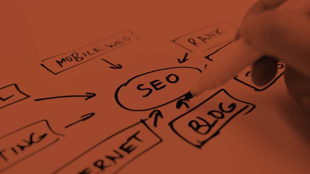 What Is SEO? How Does Google Rank Websites? Feature Image: Marker Drawing SEO Diagram